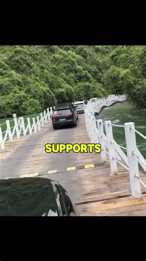 Cars Driving on Water? China’s Floating Bridge Explained