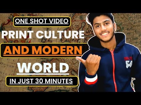 Print Culture and Modern World l Class 10 History l One shot Video l Class 10 SST CBSE Board