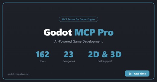 Godot MCP Pro — Godot 4向けAI開発ツール169個
