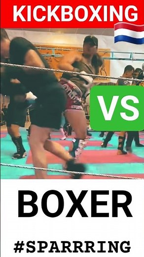 Dutch Kickboxer VS Boxer #sparring