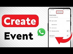 How To Create An Event On WhatsApp (Updated)