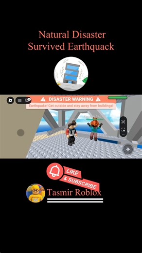 Survive natural disaster in Roblox #robloxedit #robloxviral #gamingvideos #kidsshorts #kidsvideos