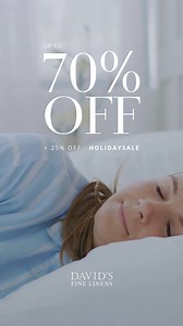 Up to 70% OFF! 🚨 Dress up your bed with luxurious bedding crafted for comfort that keeps you in bed. ➡️ Extra 25% OFF with code 𝐇𝐎𝐋𝐈𝐃𝐀𝐘𝐒𝐀𝐋𝐄 ➡️ Premium Brands: Sferra, Frette, St. Pierre * Certain products may be excluded from the 25% off. | David's Fine Linens
