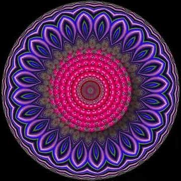Mesmerize Two Vivid Dual Fractal Mandala Layers UHD 3 minute animation