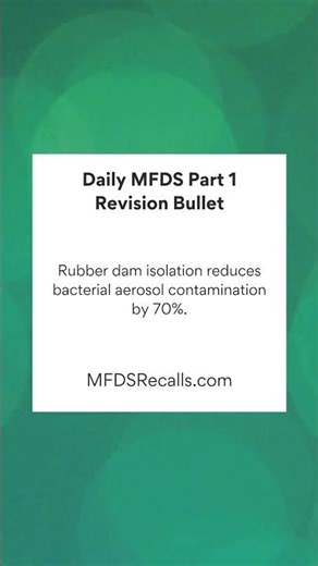 MFDS Part 1 Daily Revision Bullet
