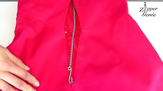 Zipper Genie with Pink Suede Tassel