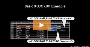 Basic XLOOKUP example