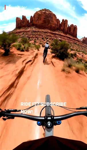 Epic Desert MTB POV: Red Rock Jumps & Technical Trail #Shorts