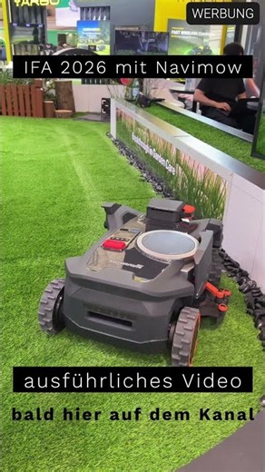 Navimow H5 Pro auf der IFA 2026 🌱 Zero-Edge-Mähen mit Roboterarm & Allradantrieb