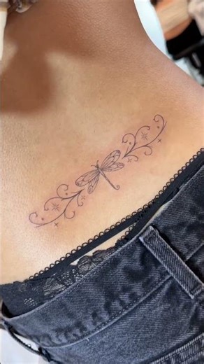 tramp stamps are in asf #trampstamp #tattoo #dragonfly #finelinetattoo #tattooideasforgirls