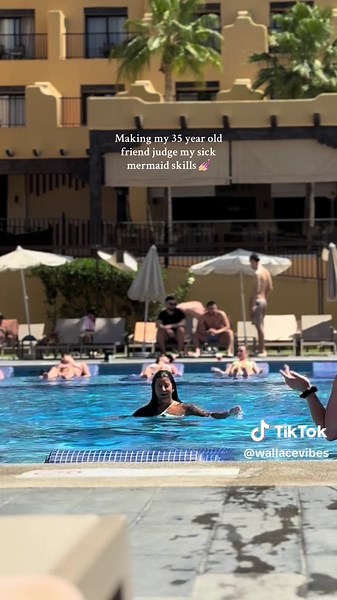 I mean the earth is 80% water… so…. 💅🏼 #resort #mexico #resortlife #pool #mermaid