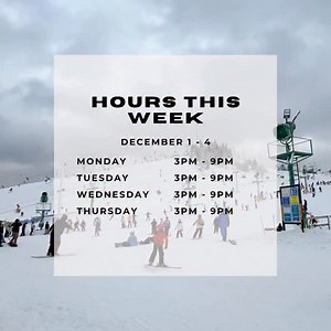 Today was just the start 🎿 We are OPEN this week Monday - Thursday 3pm - 9pm ‼️ $56 all area lift tickets and $48 beginner tickets! See you on the slopes🏂 | Pine Knob Ski and Snowboard Resort