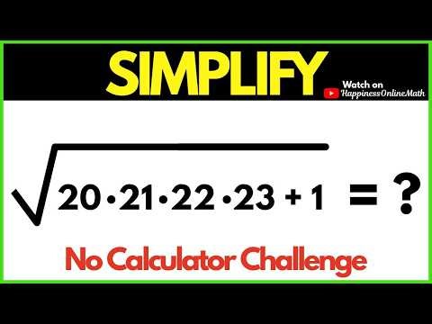 Square root Cool Math Question | Can You Solve This? | Math Simplification