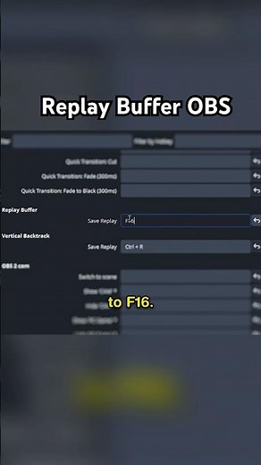 Quick Stream Highlights using Replay Buffer in OBS 🔥 #streaming #tips #howto