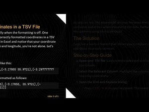 How to Quickly Add Comma Separators to Coordinates in a TSV File