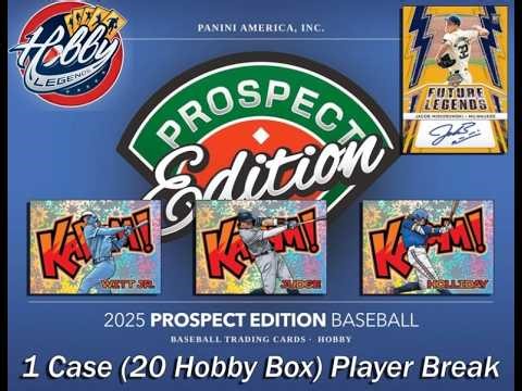 2025 Panini PROSPECT EDITION 1 Case (20 Box) PLAYER Break #11 eBay Live 04/10/26