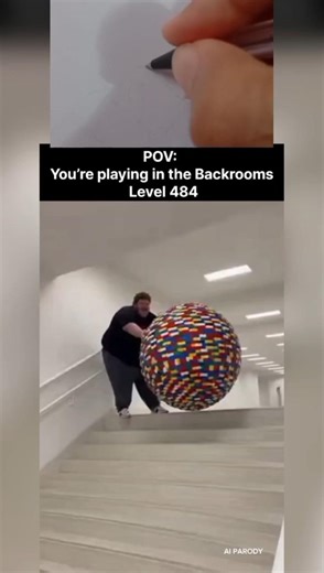 Pov You're playing un the backrooms level 848 - Drawing (AI Parody)