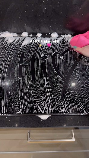 ASMR Friday refill Happy Friday! #ASMR #asmrcleaning #cleantok