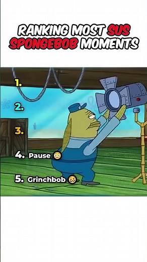 Ranking Most Sus Spongebob Moments