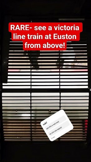 Rare - see the Victoria line from above!