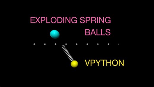 Python Physics; Modeling an Exploding Spring in Different Reference Frames