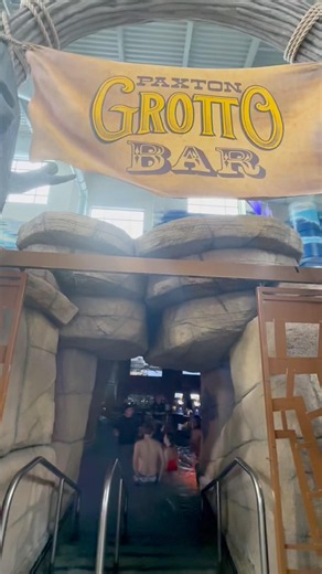 Very cool Swim-Up Grotto Bar at Kalahari Waterpark in Poconos, Pennsylvania