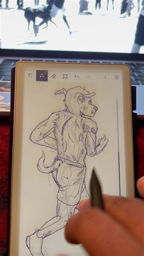 The Rhythm of the Run 🏃💨 #drawingprocess #digitalartist #eink