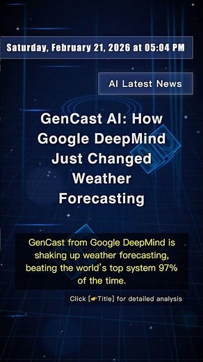 🧐👉 GenCast AI: How Google DeepMind Just Changed Weather Forecasting #QixNewsAI