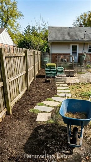 Incredible Backyard Transformation | Satisfying Garden Renovation #shorts #gardening #viral