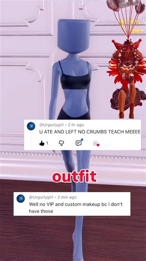 No VIP and Custom makeup needed for this look✨✨ #dresstoimpress #roblox #trending