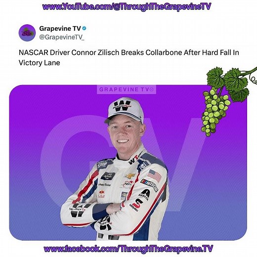 NASCAR Driver Connor Zilisch Breaks Collarbone After Hard Fall In Victory Lane
