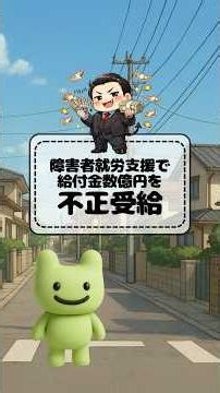 TOPIC『障害者就労支援で給付金数億円を不正受給』 #shorts