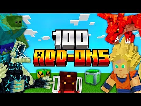 LOS 100 MEJORES ADDONS [MODS] SURVIVAL Para Minecraft PE/Bedrock 1.21+ | Pack de Addons para MCPE