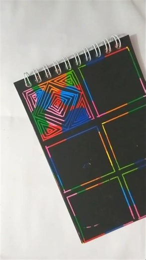 colourful scratch art