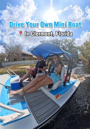 Drive your own mini boat on the Clermont Chain of Lakes with this super unique outdoor adventure at Catboat Clermont. Each two-person catboat lets you captain your own mini power boat while exploring Lake Minnehaha and some of the cleanest waterways in Florida. Here’s what to expect: • Two-hour guided boat tour across the Clermont Chain of Lakes • Drive your own two-person catamaran (super easy to steer) • Reach speeds up to 30 MPH on the water • Walkie talkies to stay connected with the group •