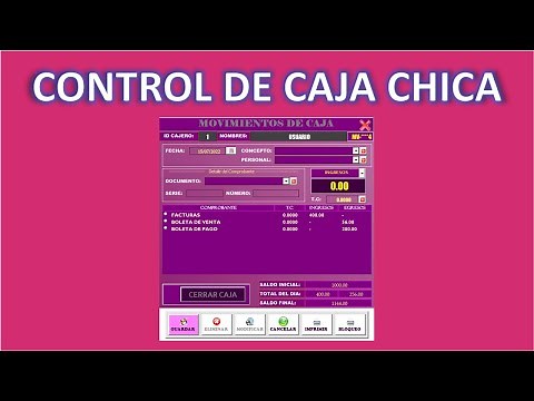 Petty cash Control in Excel