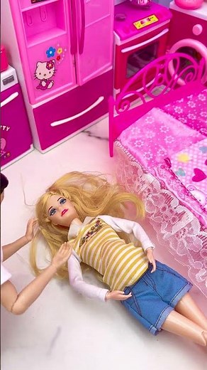 Satisfying With Unboxing Barbie Bed Toys, ASMR Video #shorts
