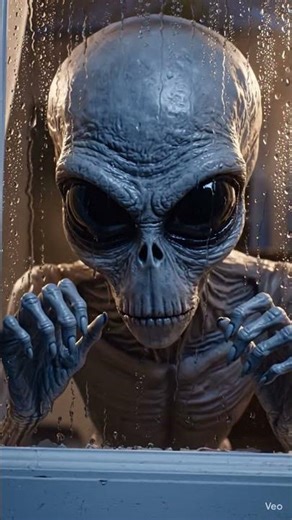 Grey Alien at the Window 👽😨