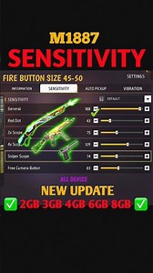 Free Fire Ob55 Update 4Gb Ram Auto Headshot Sensitivity Setting ⚙️| 200 Sensitivity Settings In 2026