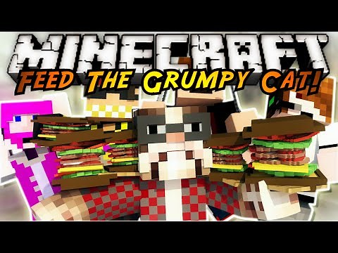 Minecraft Modded Mini-Game : FEED THE GRUMPY CAT!