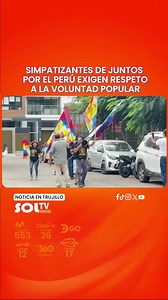 Simpatizantes de Juntos por el Perú anuncian vigilancia del proceso electoral en Trujillo