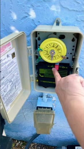 Turn pool pump and by-pass timer