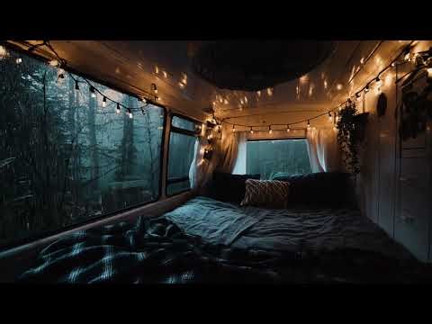 Rainy RV Escape: Relaxing Rain Sounds for Sleep & Focus | Calming Rainfall for Stress Relief