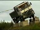 Volvo truck rollover test 1