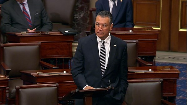 Sen. Padilla speaks on Senate floor after removal from DHS press conference