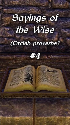 Orcs Who Drink The Same Poison 🎭 "Sayings of the Wise" No. 4 | Dramatized Elder Scrolls Lore