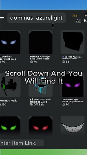 How To Get NEW Dominus Azurelight On Catalog Avatar Creator #roblox #robloxgamer