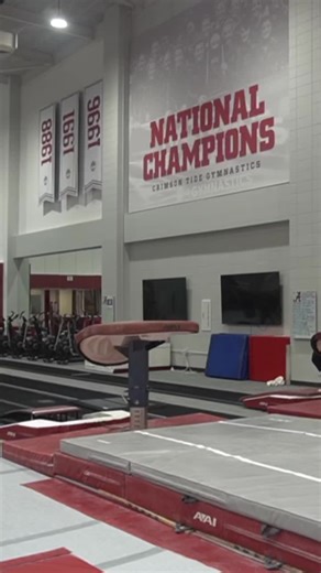 Huge vaults from Alabama Gymnastics! Want to see more training clips ahead of their first meet this Friday? Head to Inside Gymnastics on YouTube for full vault, bars, beam, and floor routines from Alabama Gymnastics! You can catch the squad in action Friday at 6 p.m. ET against Clemson on ACC Network Extra! 🎥Inside Gymnastics #gymnastics #ncaagymnastics #gymnast #olympics #olympicgames @Alabama Gymnastics