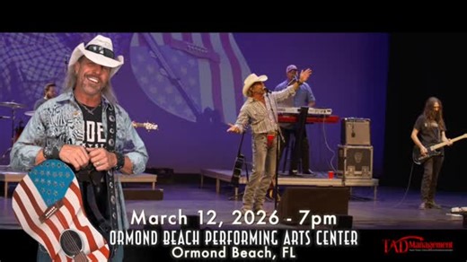 TAD Shows on Instagram: "🤠🎶 Ormond Beach — TOBY is coming!⁠ Experience the energy, heart, and signature sound of Toby Keith’s greatest hits brought to life at the Ormond Beach Performing Arts Center!⁠ ⁠ 📅 Thursday, March 12, 2026⁠ 🕖 7:00 PM⁠ 📍 Ormond Beach Performing Arts Center – Ormond Beach, FL⁠ 🎟️ Tickets: https://123-tickets.com/ctPSKBr⁠ Don’t miss this powerful tribute filled with country anthems, heartfelt favorites, and a whole lot of American spirit! 🇺🇸🔥⁠ ⁠ #TADshows #TADventur