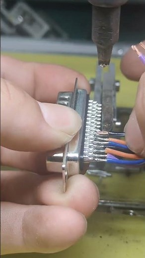 Multi-core terminal cnnector wire bonding #pcbassembly #electronics